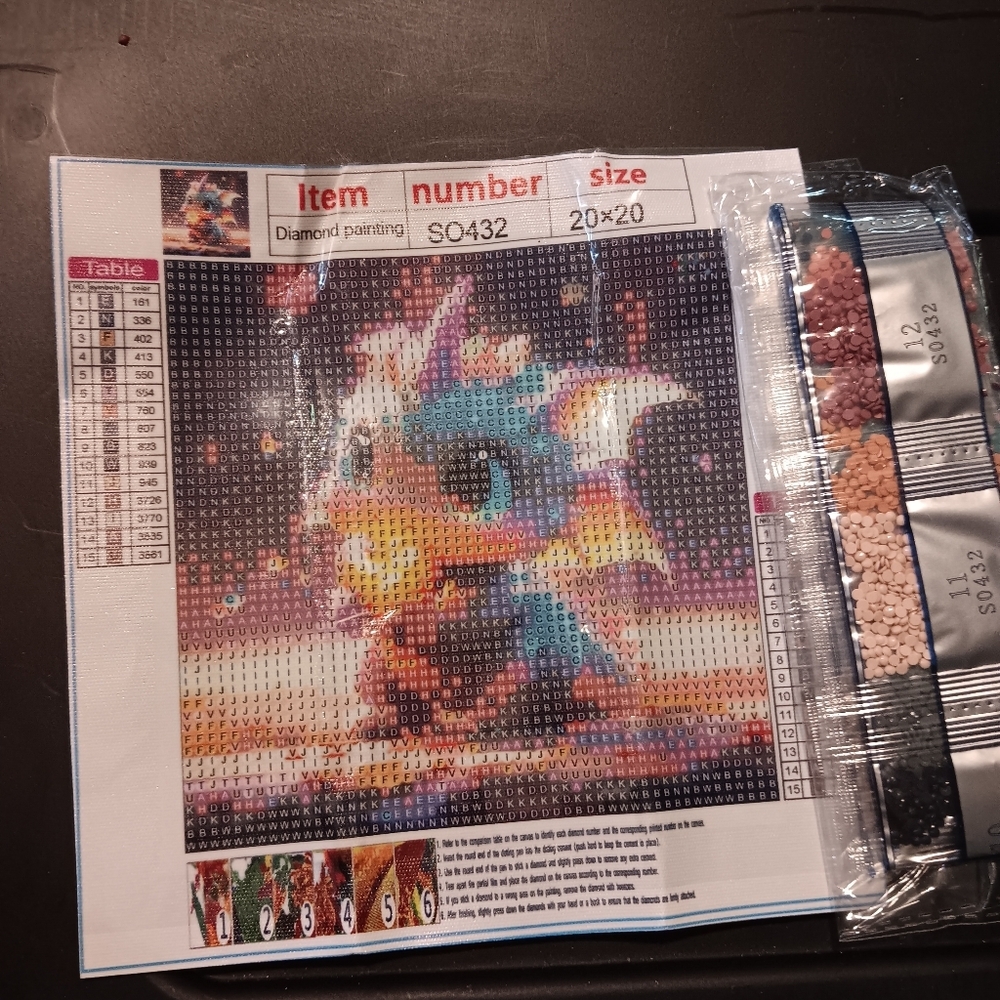Colorful Dragon Diamond Painting Kit 20x20cm